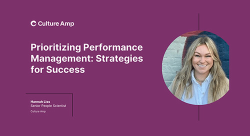 Prioritizing Performance Management: Strategies for Success